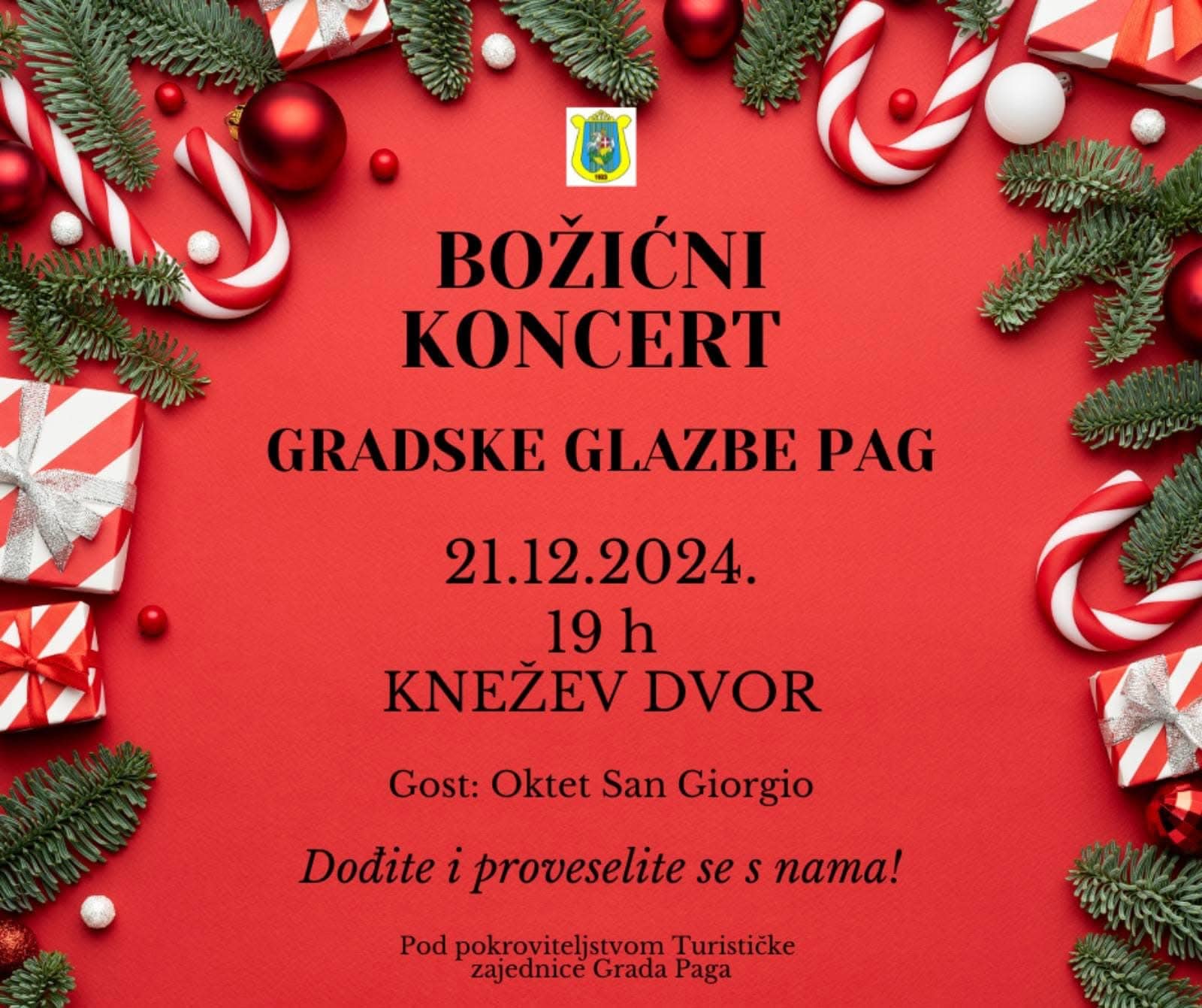 Božićni koncert u Kneževom dvoru