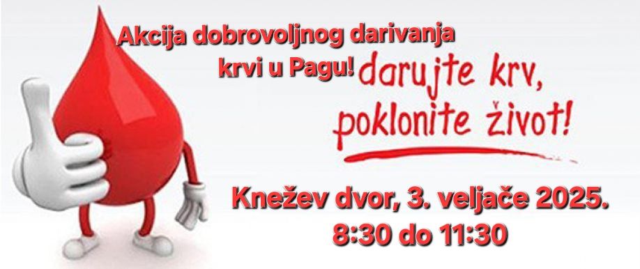 Poziv na akciju dobrovoljnog darivanja krvi
