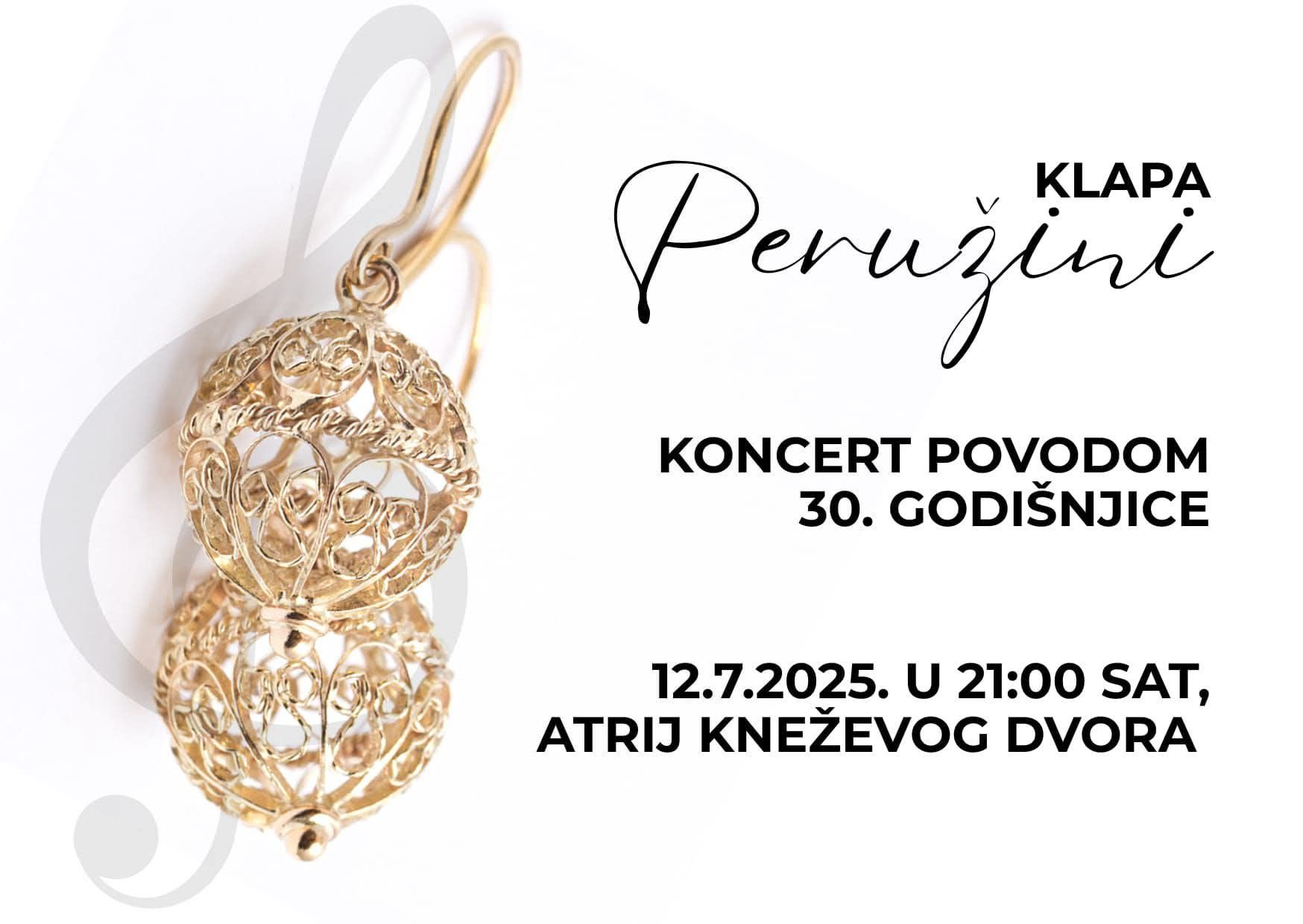 30 godina klape Peružini - Koncert u Atriju Kneževog dvora