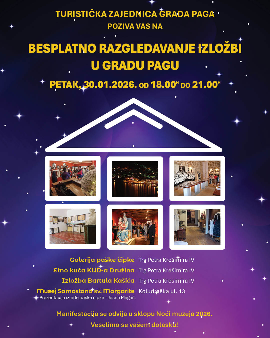 Noć muzeja u Pagu, 30.1.