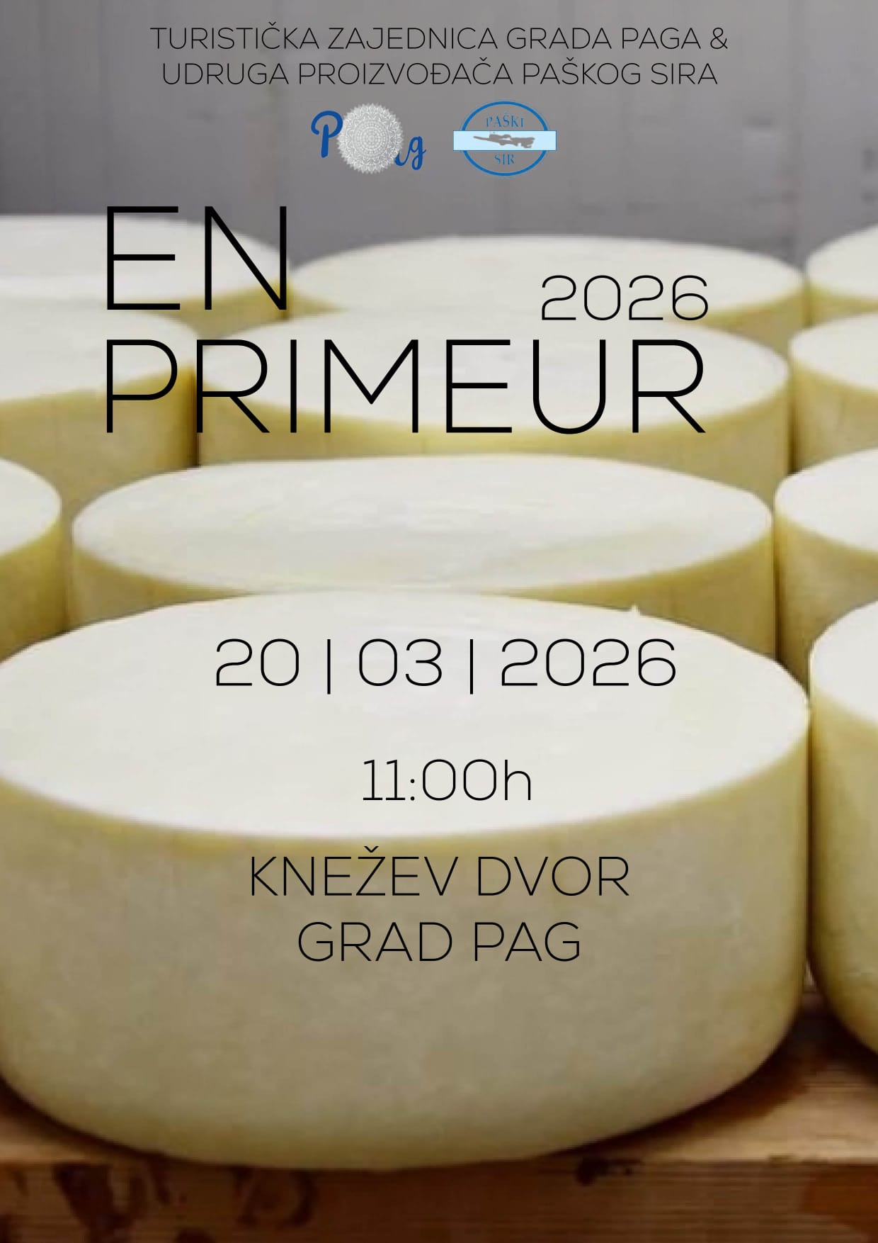 Premijera mladih paških sireva 2026. u Kneževom dvoru