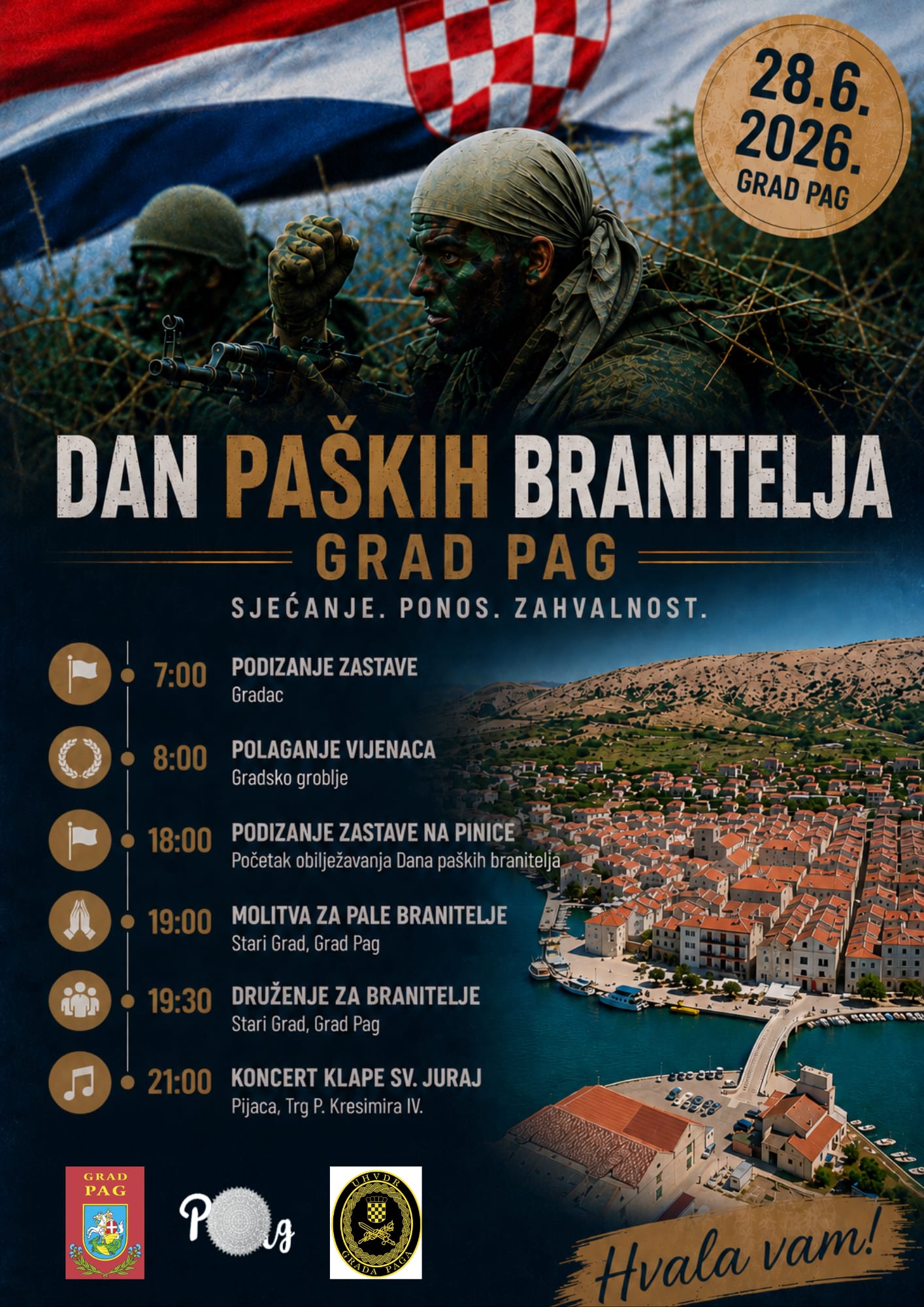 Dan paških branitelja – 28. lipnja 2026.