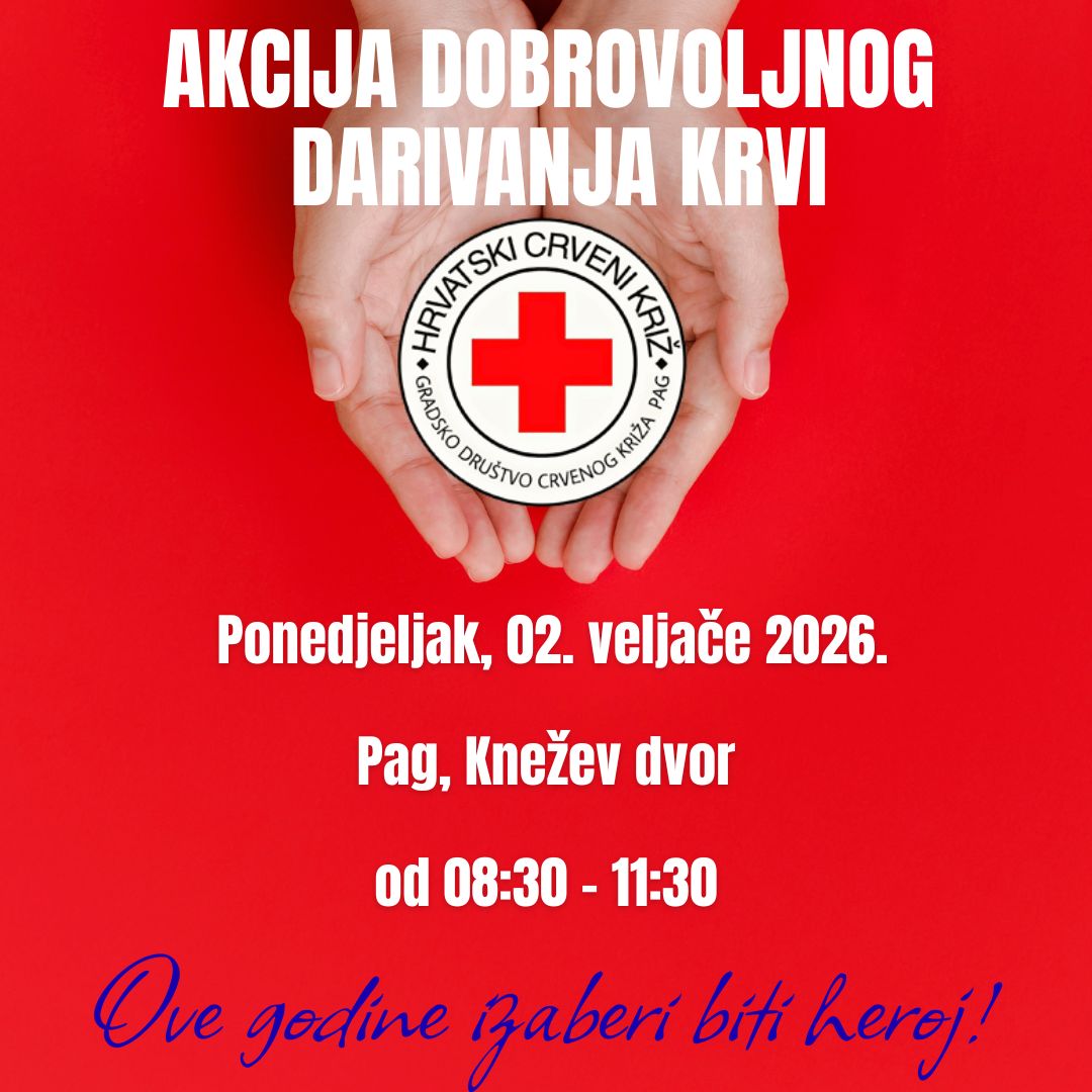 Akcija dobrovoljnog darivanja krvi u Pagu